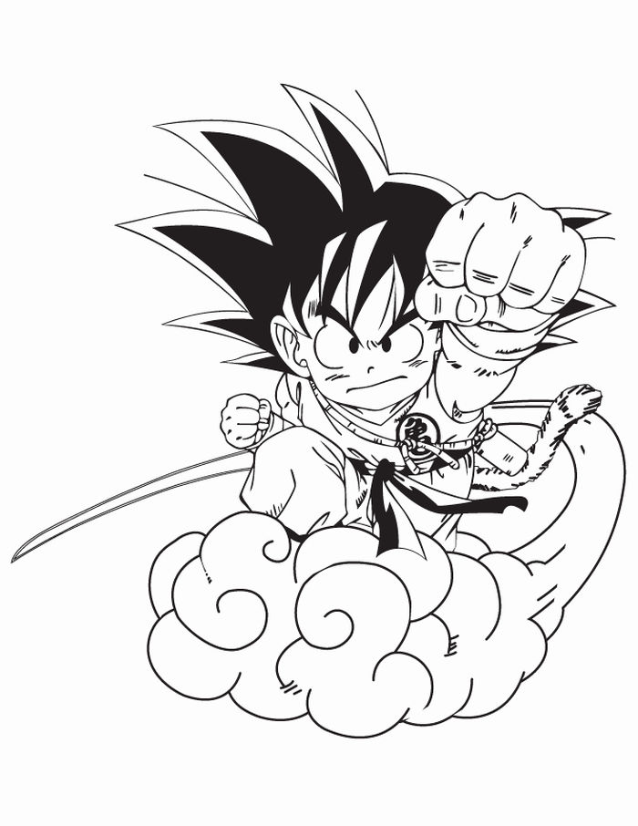 Goku Ssj Coloring Pages