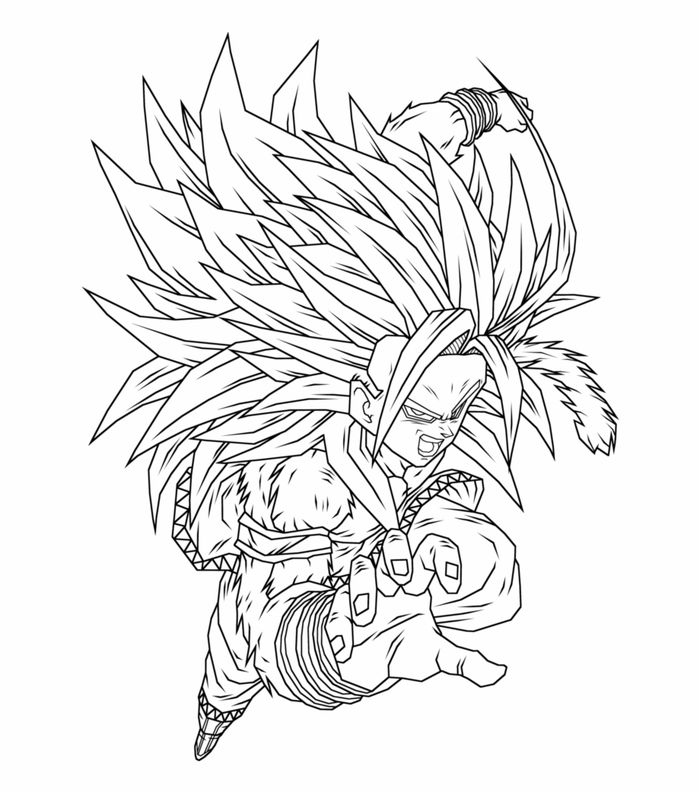 Goku Super Saiyan Coloring Pages