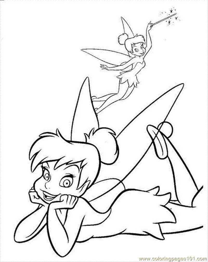 Goth Tinkerbell Coloring Pages