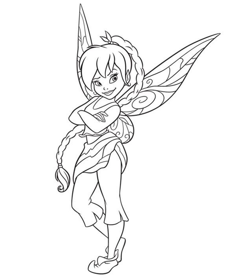 tinkerbell fawn coloring pages