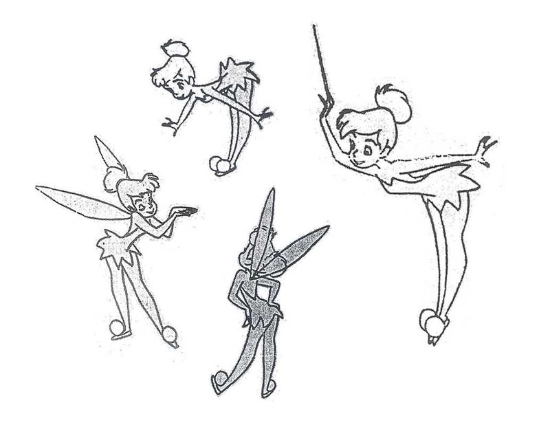 Gothic Tinkerbell Coloring Pages