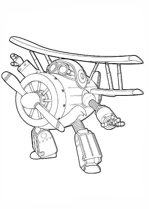 Grand Albert Super Wings Coloring Pages