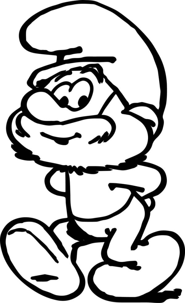Grand papa smurf coloring pages