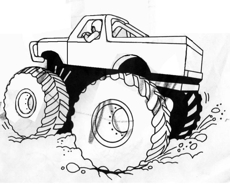 Grave Digger Monster Truck Coloring Pages