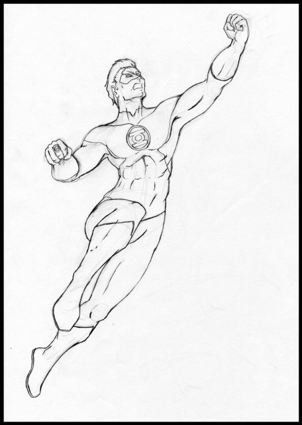 Green Lantern Coloring Pages To Print