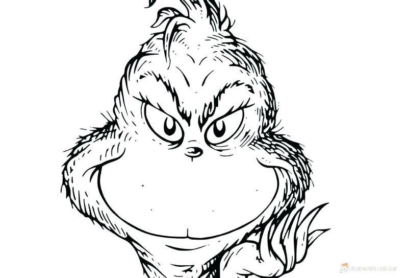 Grinch Christmas Coloring Pages Free