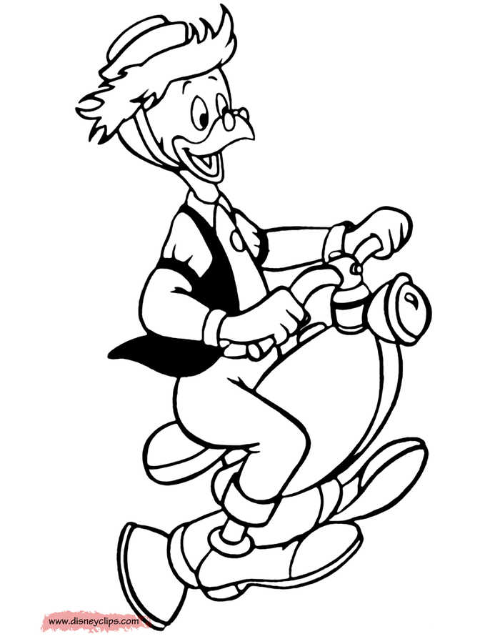 Gyro From Ducktales Coloring Page