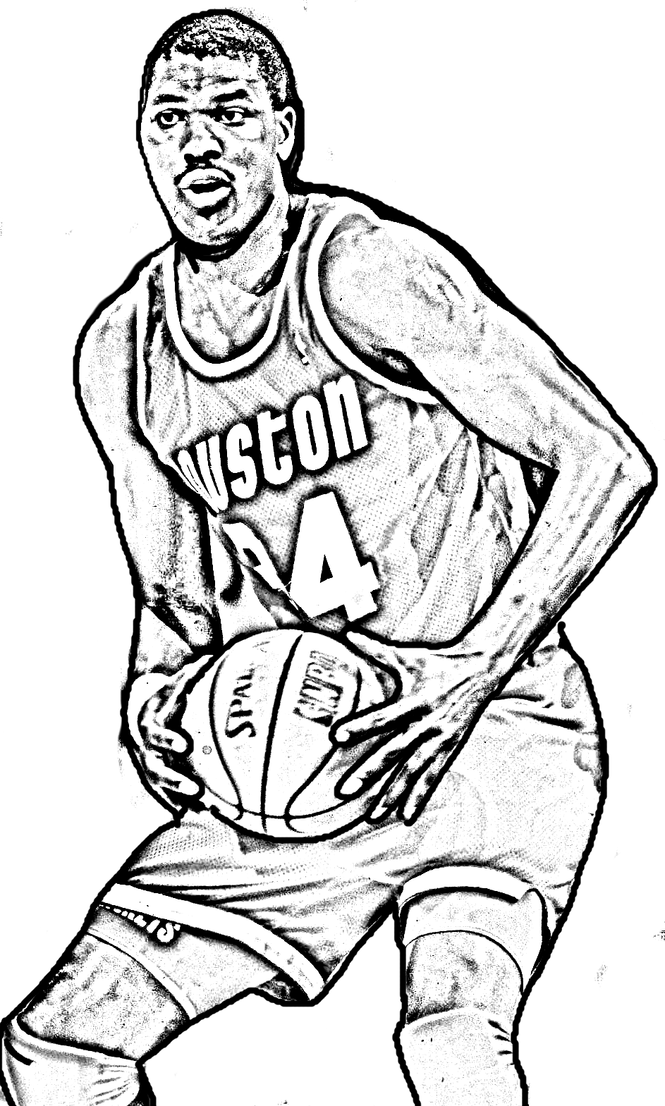 hakeem olajuwon coloring pages