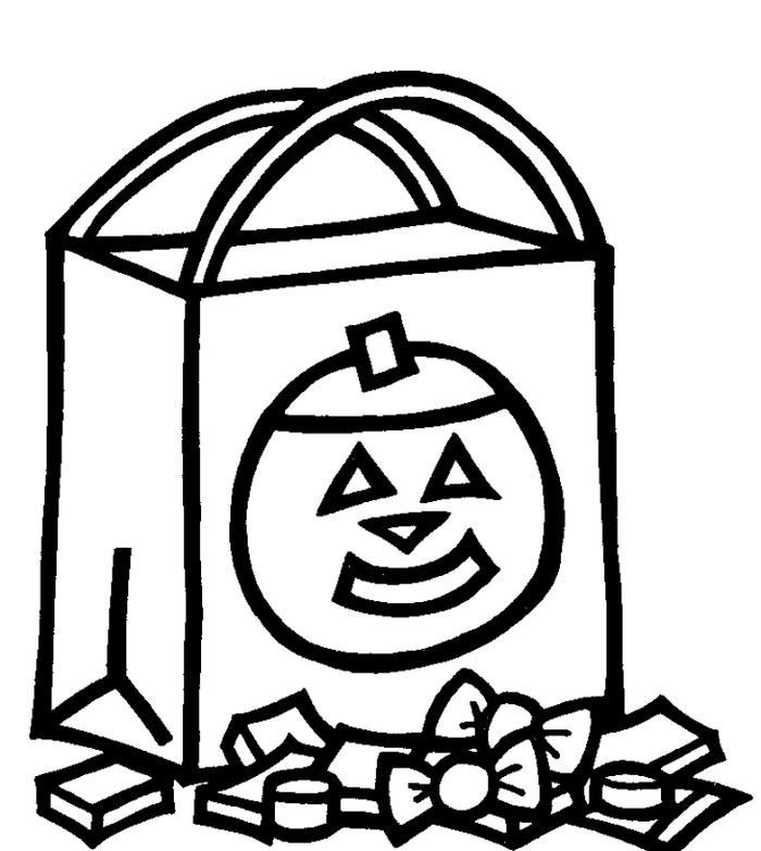 Halloween Candy Coloring Pages