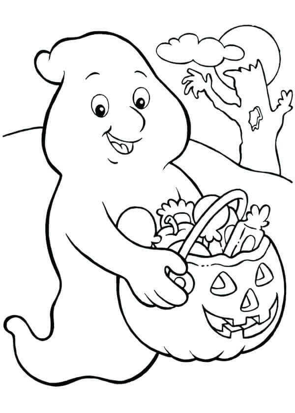 Halloween Ghost Coloring Pages To Print