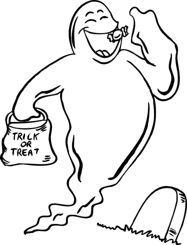 Halloween Ghost Coloring Sheets