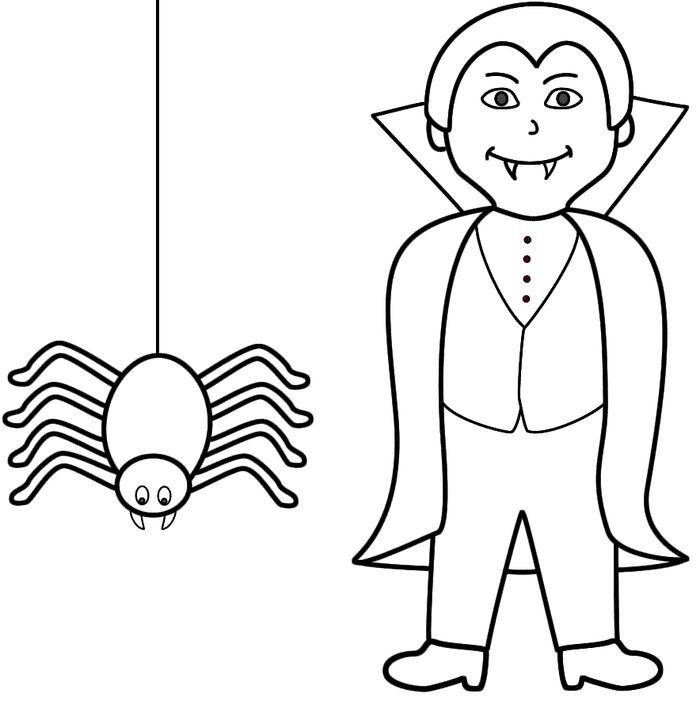 Halloween Spider Coloring Pages Printable