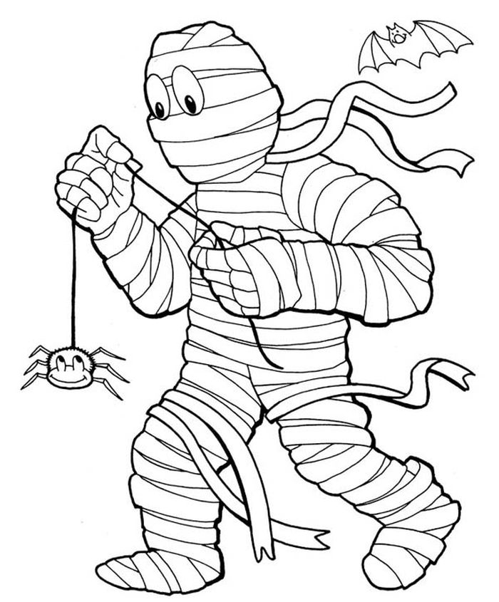 Halloween Spider Coloring Pages