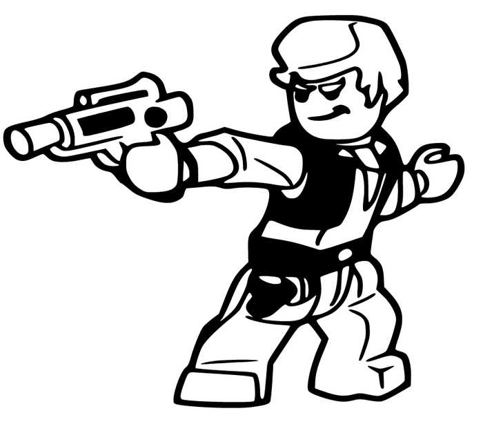 Han Solo Lego Star Wars Coloring Pages