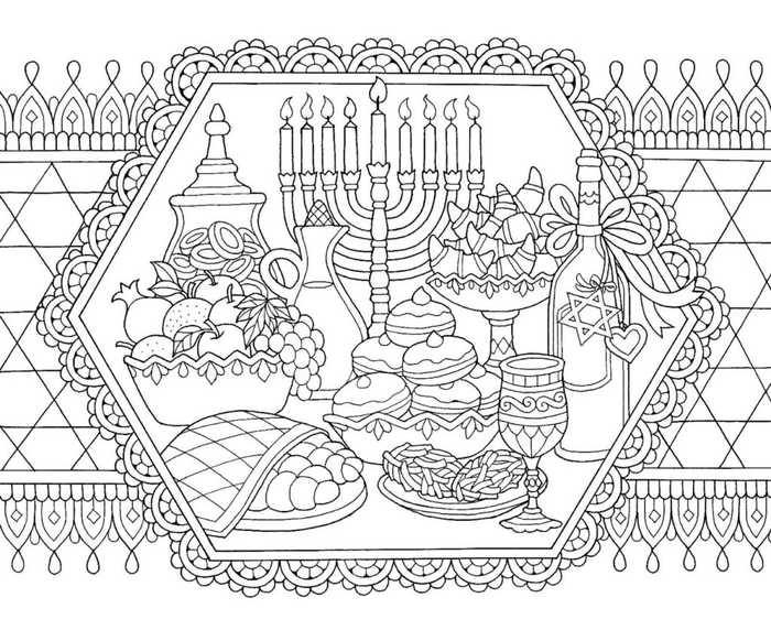 Hanukkah Season Coloring Pages