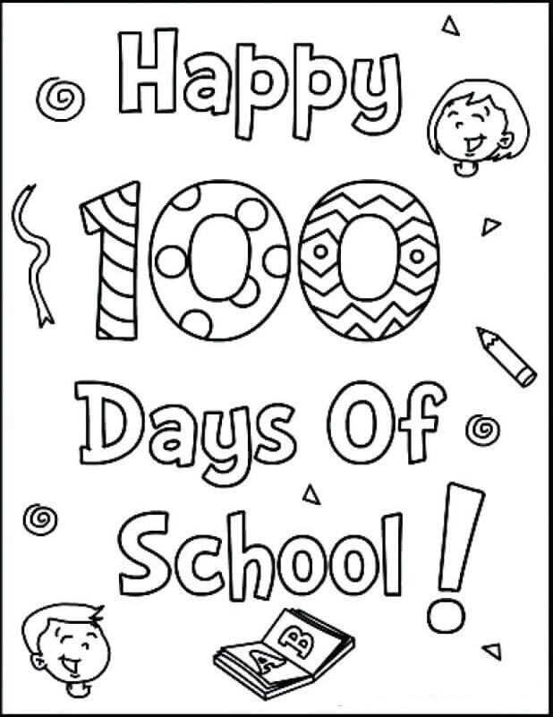Happy Days Of School Coloring Pages Free