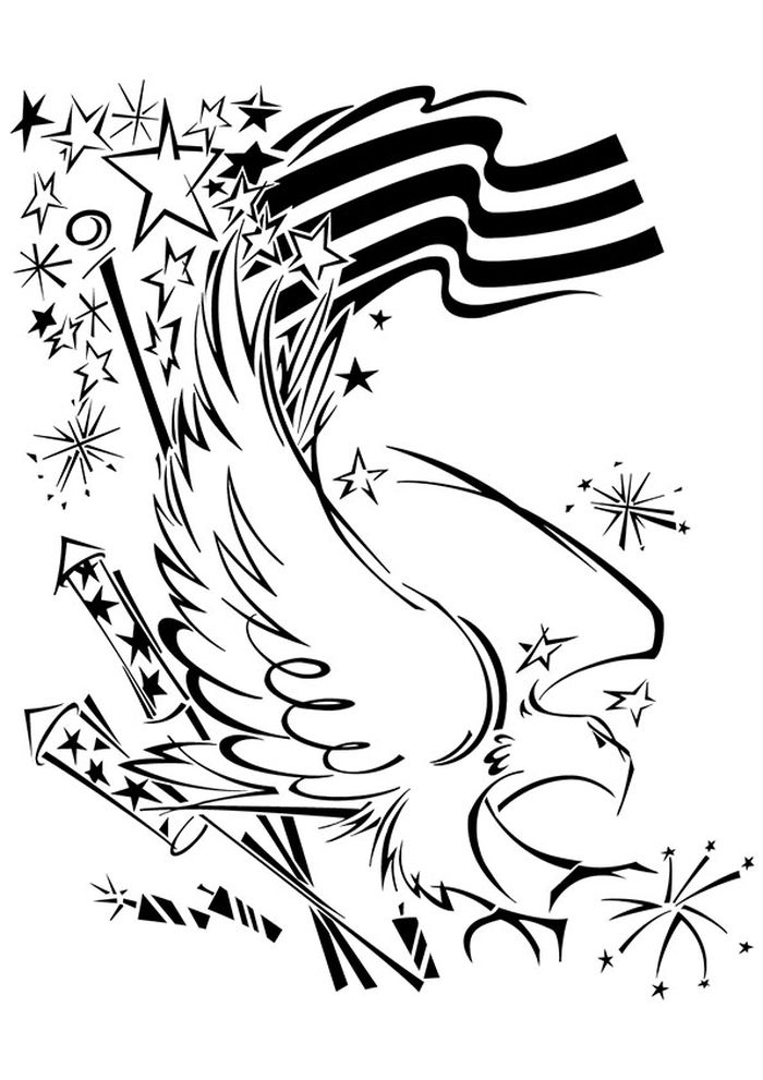 Happy th Of July Fireworks Coloring Pages