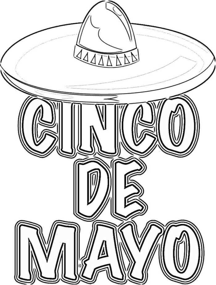 Happy Cinco De Mayo Coloring Pictures