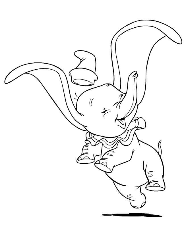 Printable Dumbo Coloring Pages For Kids