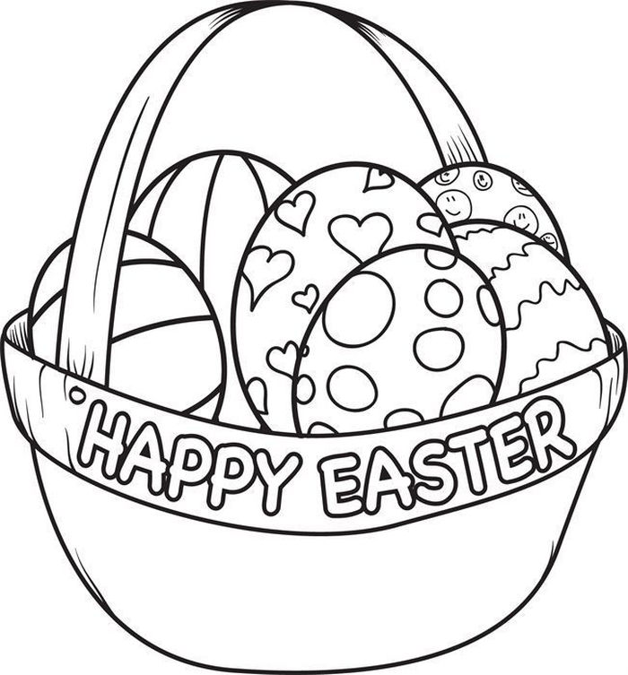 Happy Easter Coloring Pages