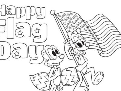 Happy Flag Day Coloring Sheets