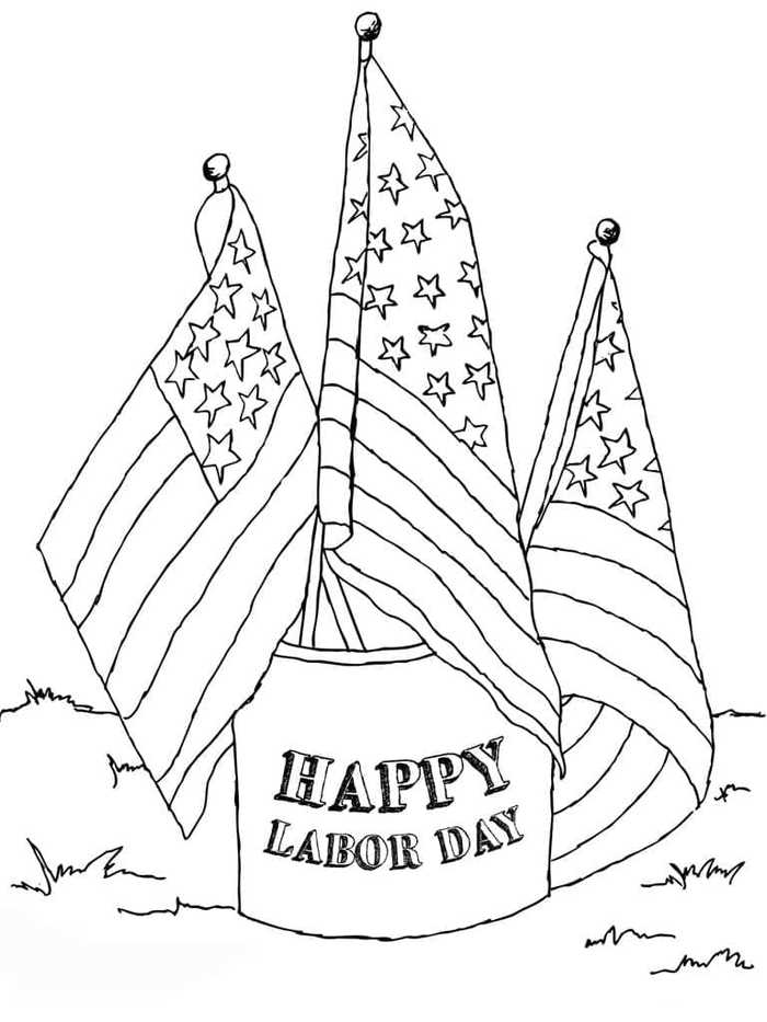 Happy Labor Day Coloring Sheets Printable
