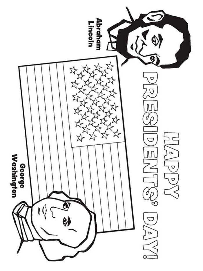 Happy Presidents Day Coloring Pages