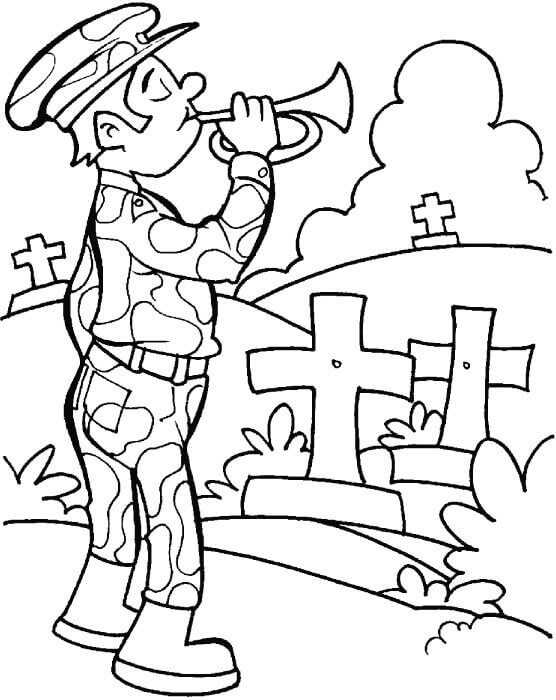Happy Veterans Day Coloring Images