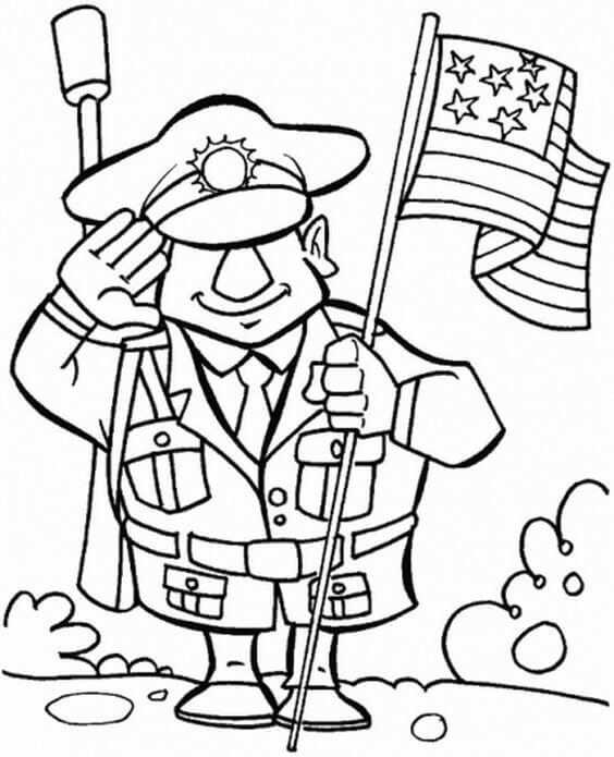 Happy Veterans Day Coloring Pages To Print