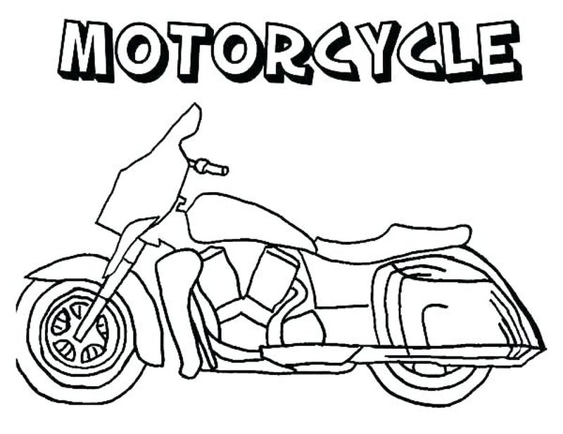 Motorcycle Coloring Pages PDF For Your Kids - Coloringfolder.com