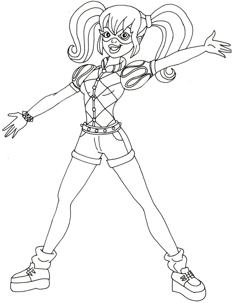 Harley Quinn Coloring Pages 2016