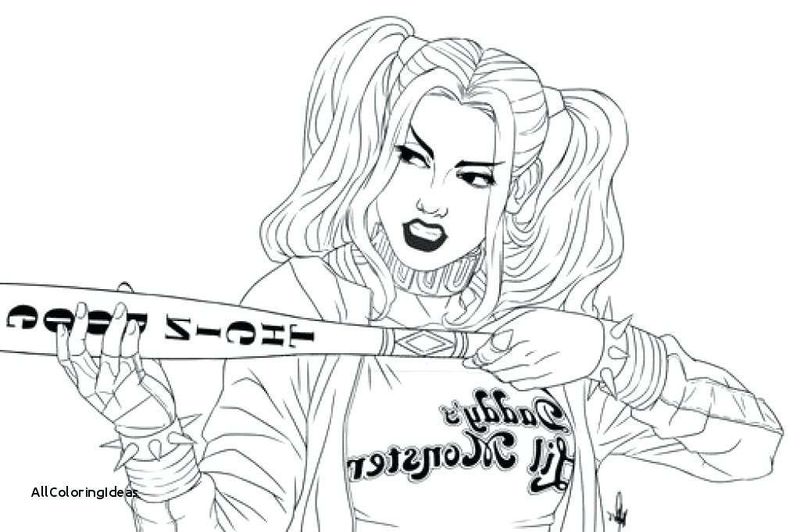 Harley Quinn Coloring Pages Clip Art