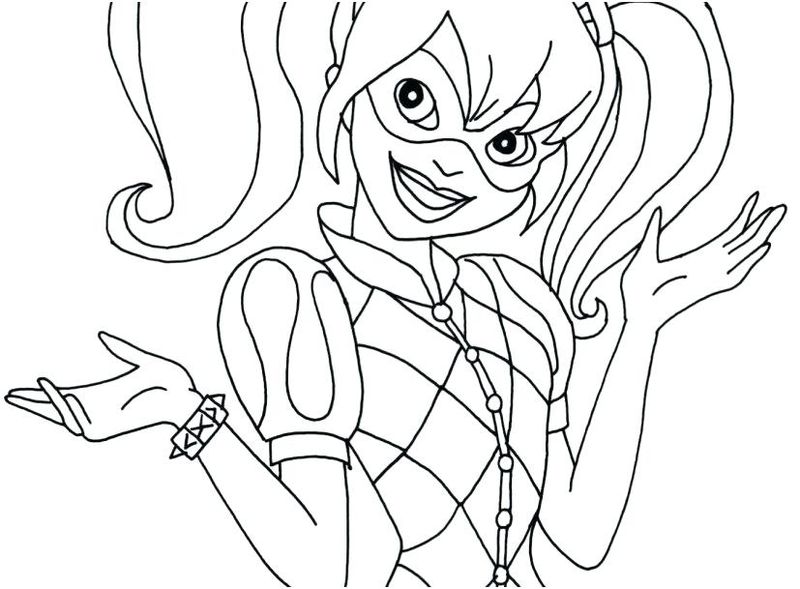 Harley Quinn Coloring Pages Sucide Squad