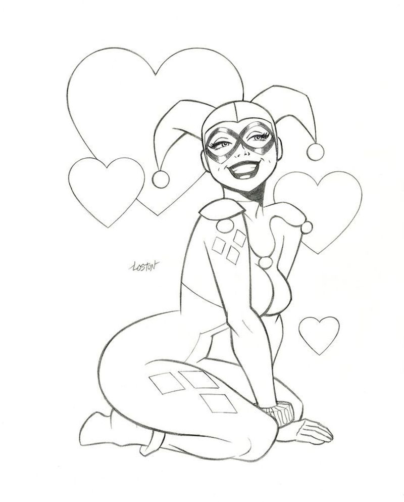 Harley Quinn Joker Coloring Pages