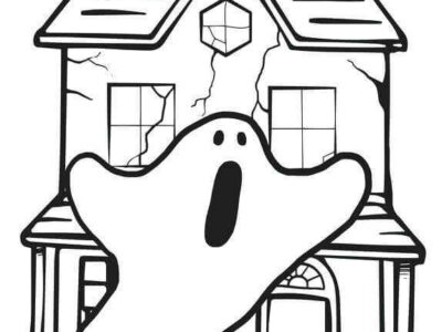 Haunted House Coloring Sheets To Print