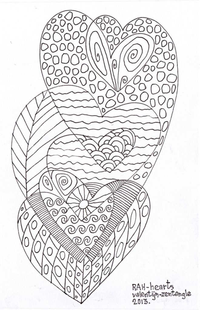 Heart Drawing Coloring Pages