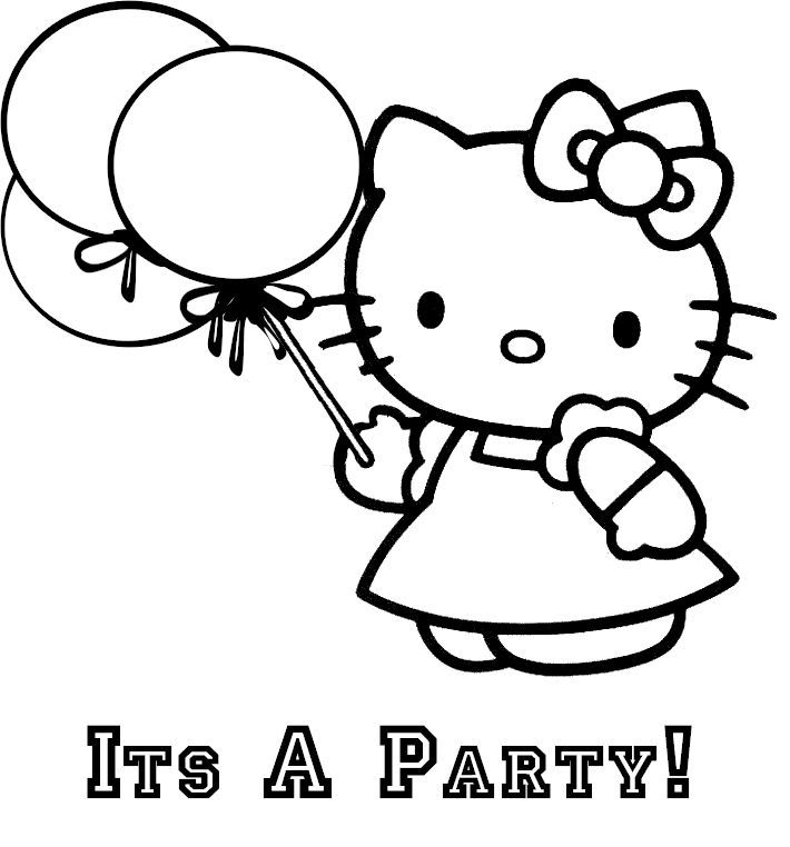 Hello Kitty Christmas Coloring Pages Free Print