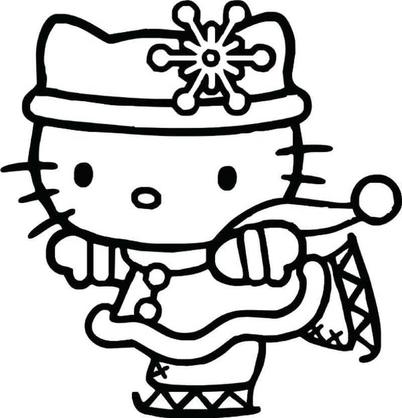 Hello Kitty Christmas Coloring Pages Online