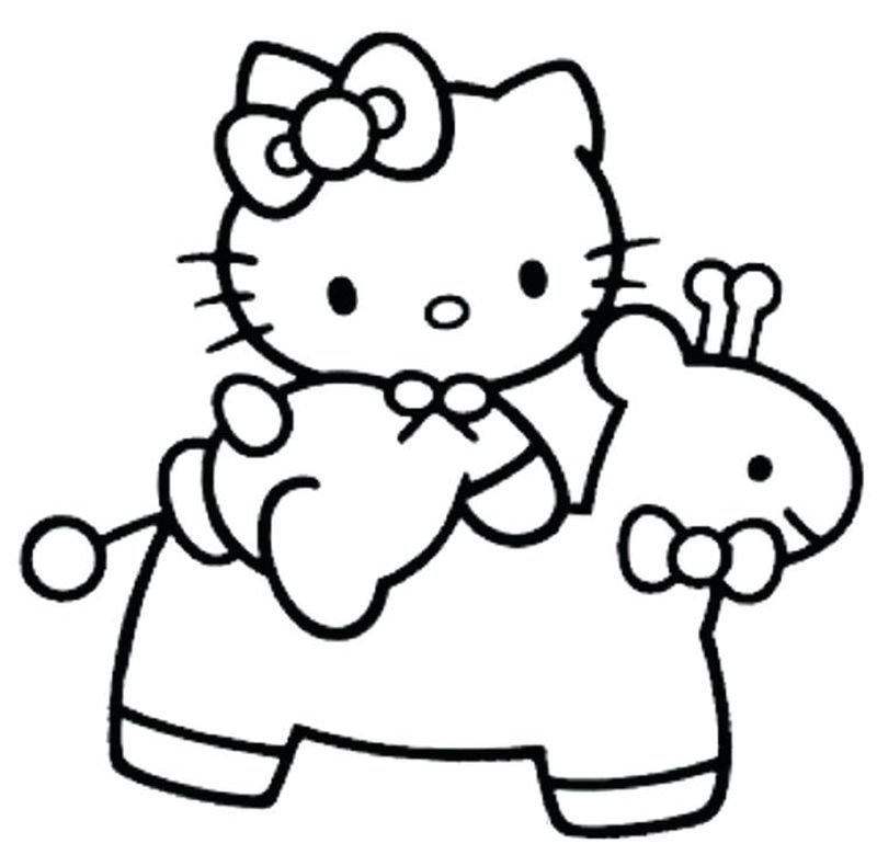 Hello Kitty Coloring Pages Free Online