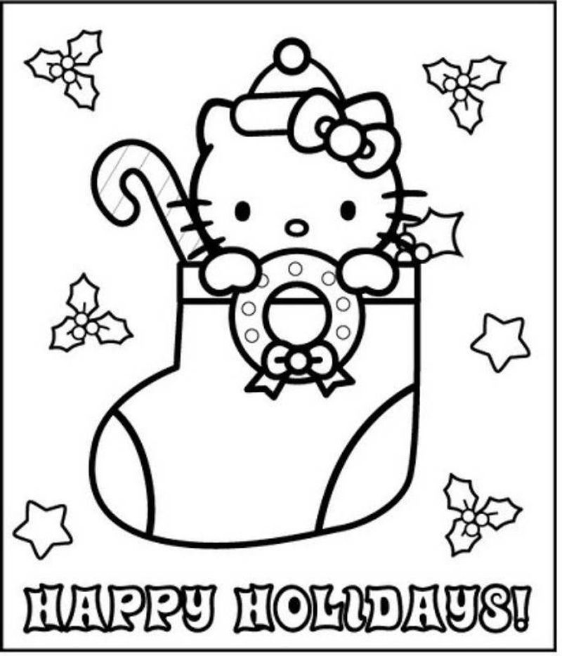 Hello Kitty Coloring Pages Free Printable