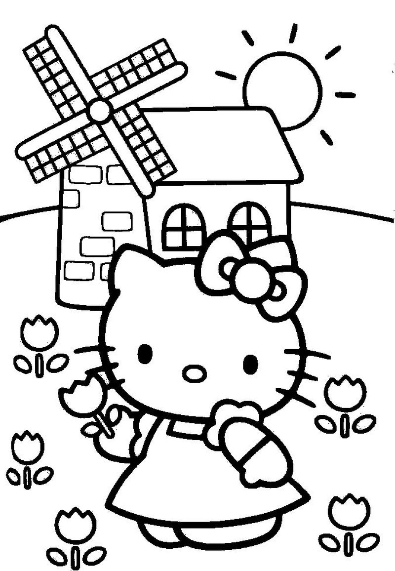 Hello Kitty Coloring Pages Online For Free