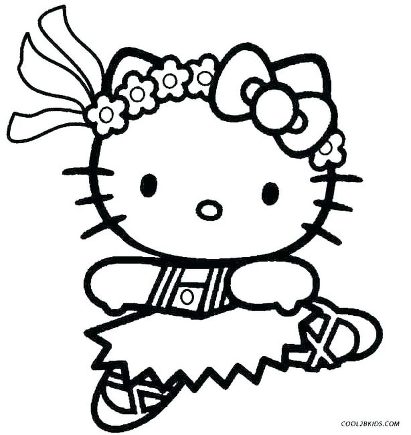 Hello kitty картинки раскраски