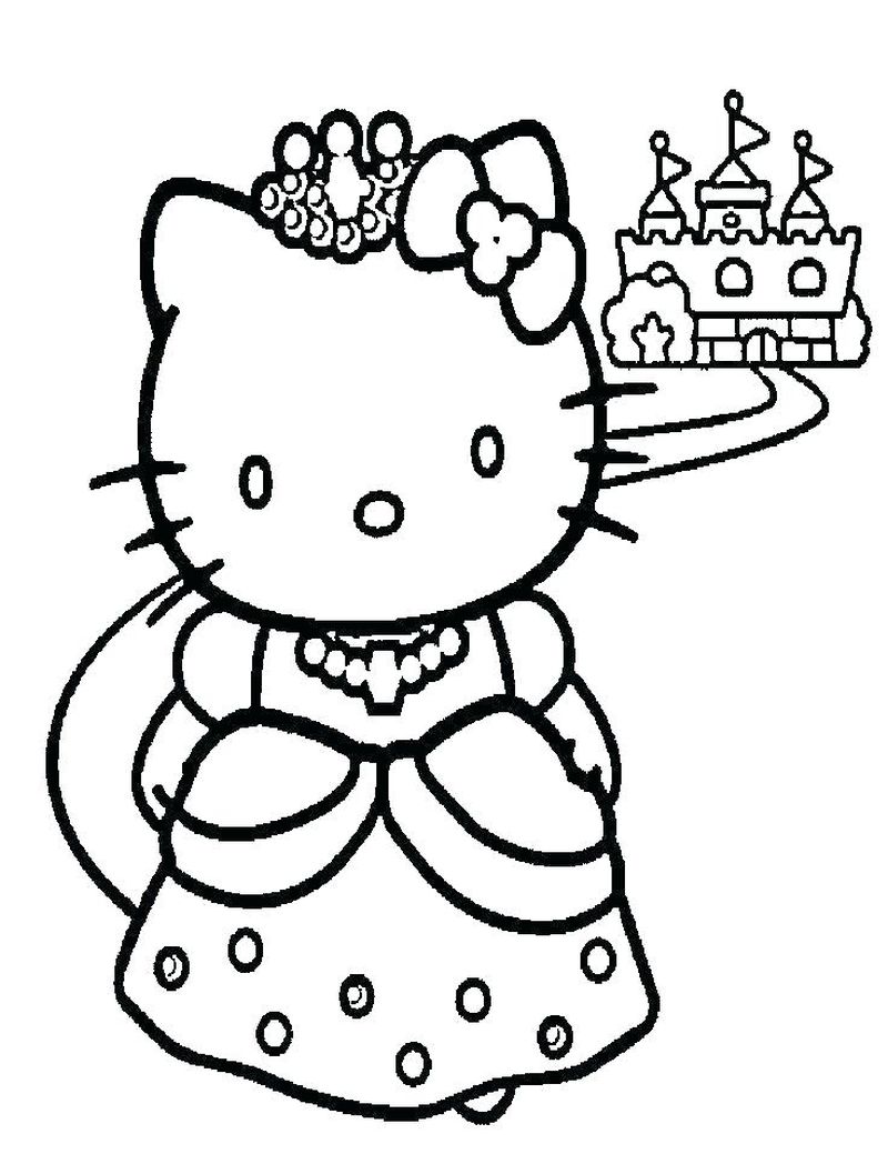 Hello Kitty Coloring Pages Print Out