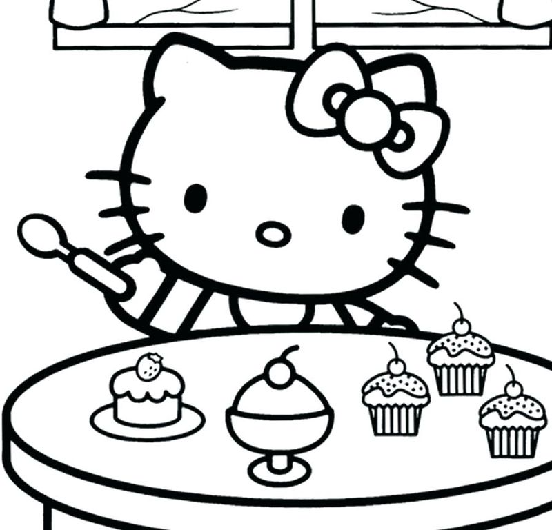 Hello Kitty Coloring Pages To Color