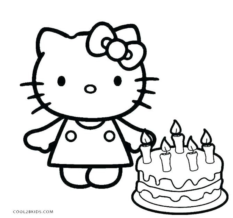 Hello Kitty Coloring Pages To Print