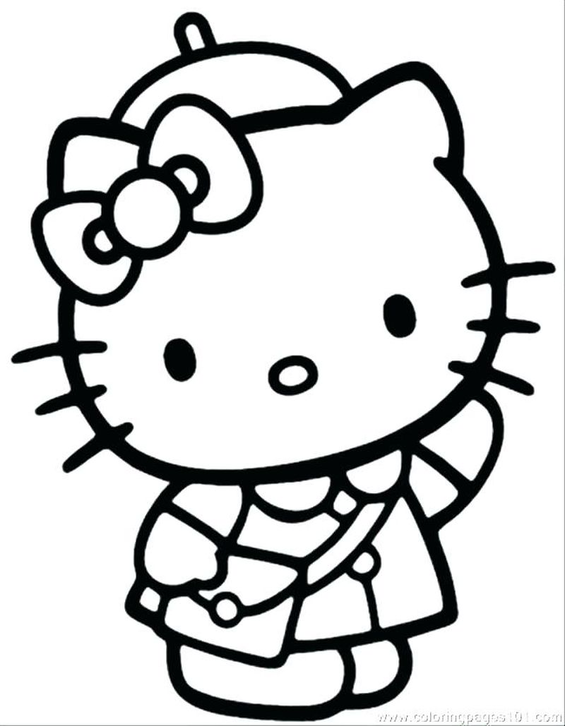 Hello Kitty Princess Coloring Pages 1