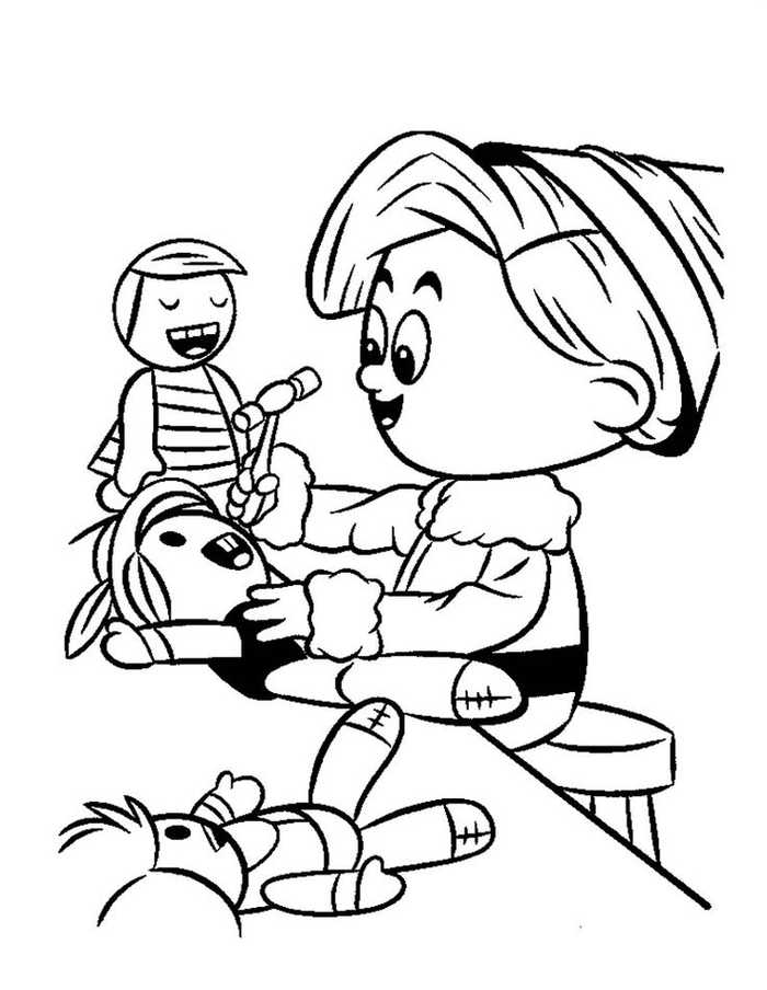 Hermey The Elf Rudolph Coloring Pages