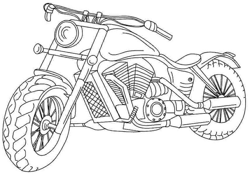 Honda Motorcycle Coloring Pages