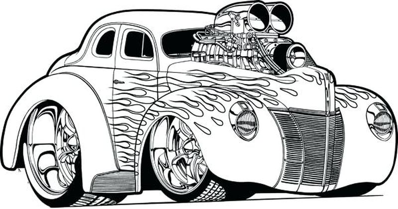 Hot Wheels Battle Force 5 Coloring Pages