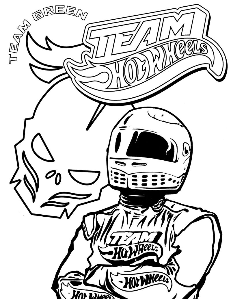 Hot Wheels Coloring Book Pages